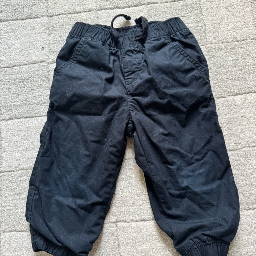 GAP Kids Black fleece inside Joggers